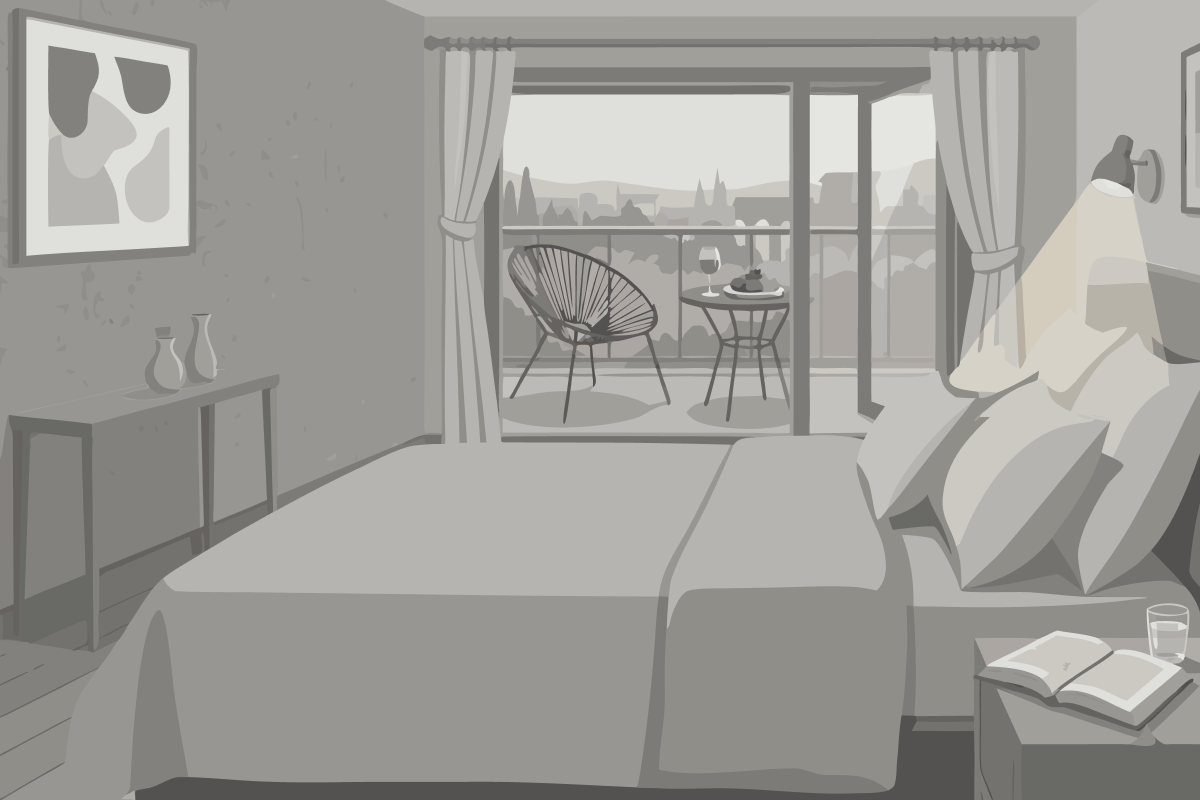Queen Suite with Two Queen Beds, Sofa Bed, Full Kitchen and Shower - Non-Smoking